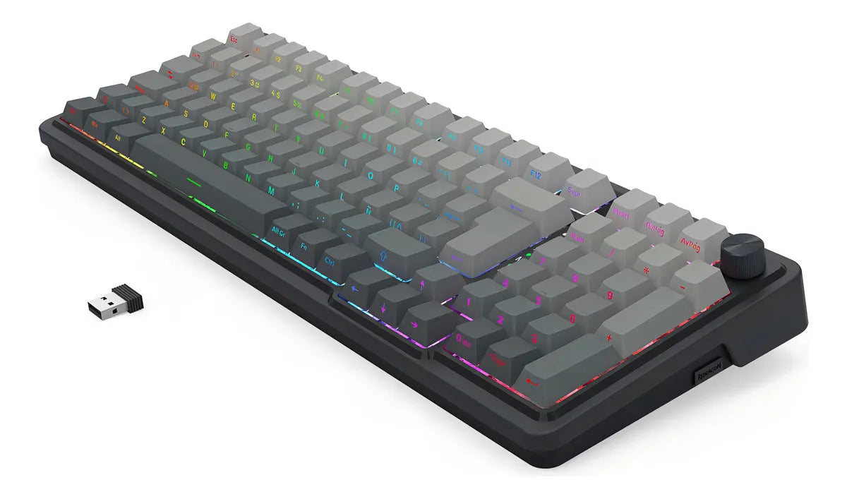 TECLADO REDRAGON EISA MAX K686SP-RGB-MAX GRIS