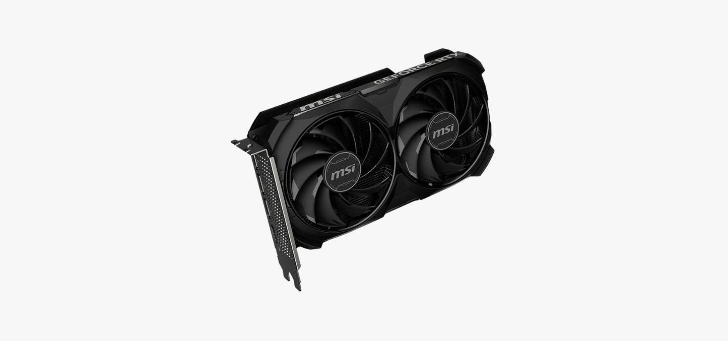 Tarjeta Gráfica MSI GeForce RTX 4060 Ventus 2X | 8GB GDDR6 | Doble Ventilador | DLSS 3 & Ray Tracing