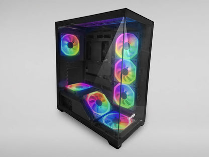 CHASIS  POWER 7 FANS RGB  W97 / BLACK