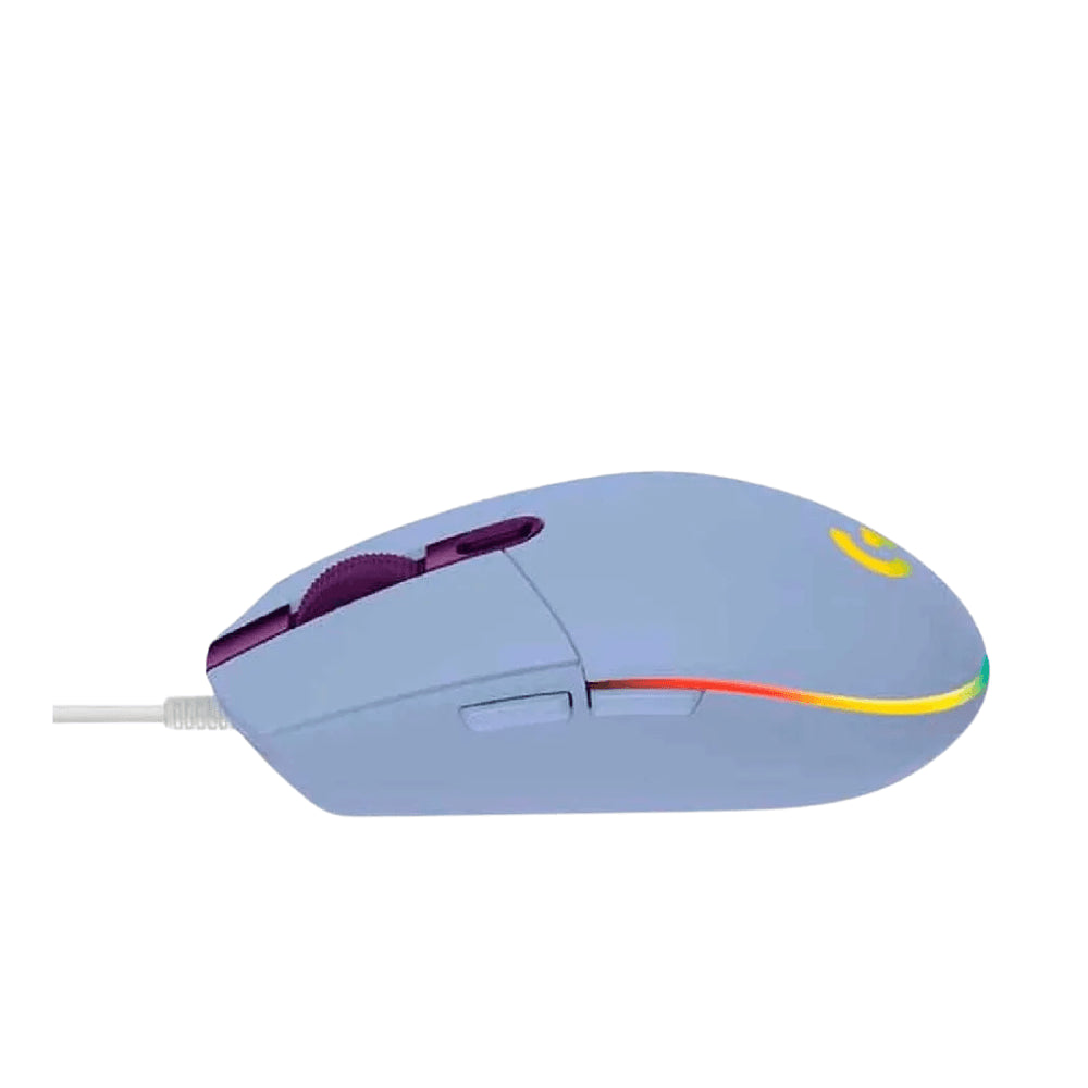 MOUSE LOGITECH GAMER ALAMBRICO G203 LILA