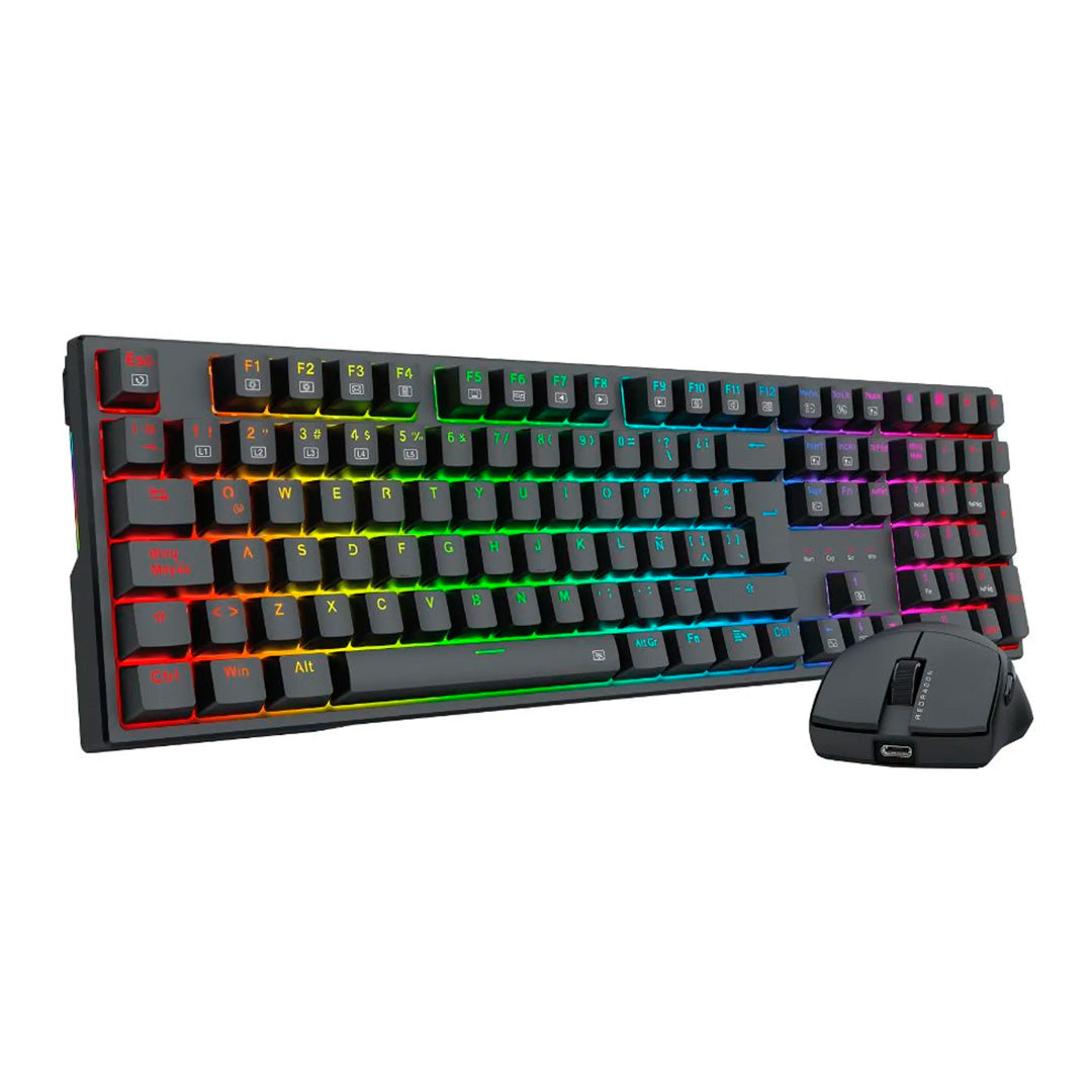 COMBO 2 EN 1 S146-SP TECLADO MECANICO / SWITCH RED Y MOUSE 26.000DPI /CABLEADO