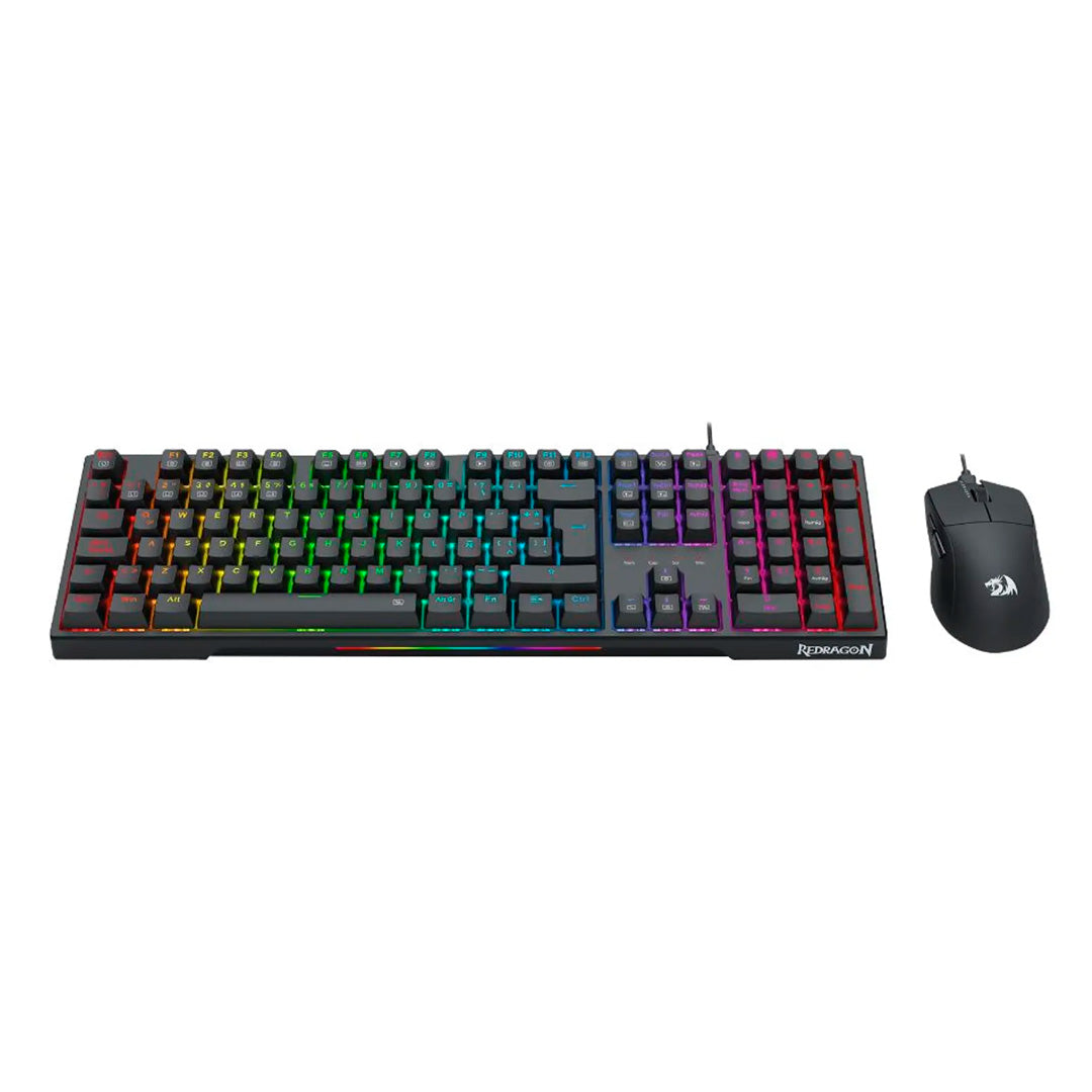 COMBO 2 EN 1 S146-SP TECLADO MECANICO / SWITCH RED Y MOUSE 26.000DPI /CABLEADO