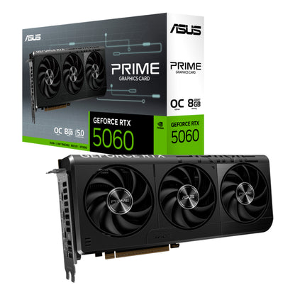 TARJETA DE VIDEO ASUS PRIME GEFORCE RTX 5060 8GB GDDR7 OC EDITION 3FANS