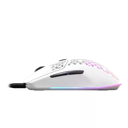 MOUSE STEELSERIES AEROX 3 / ULTRA LIGHTWEIGHT GAMING / ÓPTICO 8500 DPI / USB TIPO-C / WHITE