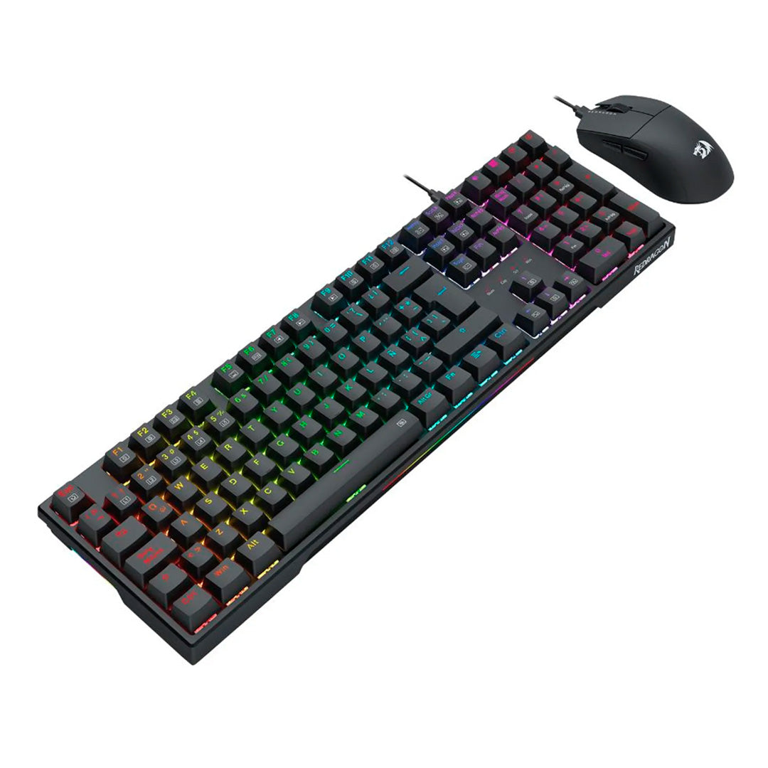 COMBO 2 EN 1 S146-SP TECLADO MECANICO / SWITCH RED Y MOUSE 26.000DPI /CABLEADO