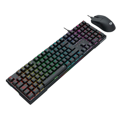 COMBO 2 EN 1 S146-SP TECLADO MECANICO / SWITCH RED Y MOUSE 26.000DPI /CABLEADO