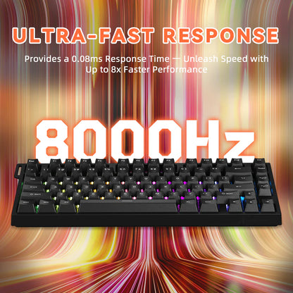 ATTACK SHARK R82 HE Rapid Trigger Keyboard Magnetic Switch with 0.005MM RT