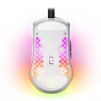 MOUSE STEELSERIES AEROX 3 ULTRA  LIGHTWEIGHT GAMING  USB TIPO C ÓPTICO 8500 DPI WHITE