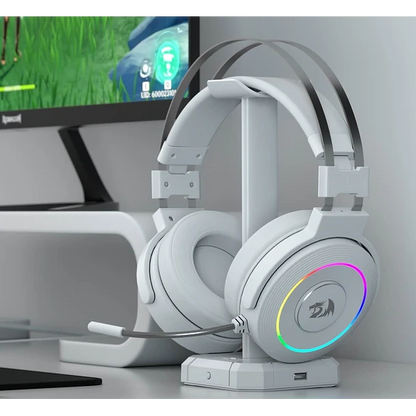DIADEMA GAMER REDRAGON LAMIA 2 H320W-RGB USB 7.1 BLANCA / BASE
