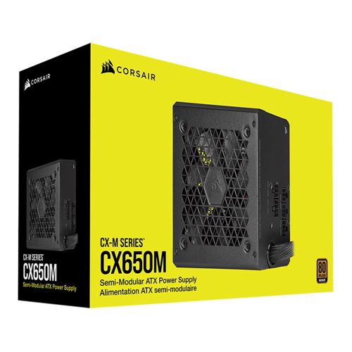 FUENTE DE ALIMENTACIÓN SEMIMODULAR CORSAIR CX650M 650W 80+ BRONZE – ATX