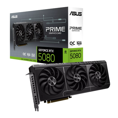 Tarjeta Gráfica ASUS PRIME GeForce RTX 5080 OC 16GB GDDR7 | DLSS 4 | Ray Tracing | PCIe 5.0