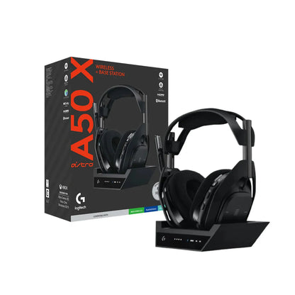 Auriculares Gamer Inalámbricos Logitech G Astro A50 X LIGHTSPEED Base PLAYSYNC - Negro