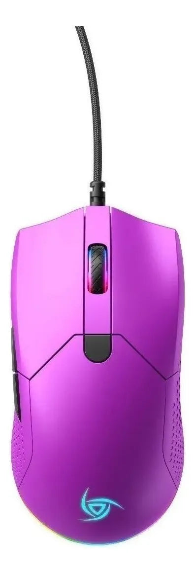 Mouse Gamer VSG Aurora Púrpura Austral | RGB | Ergonómico | Alta Precisión | Ligero