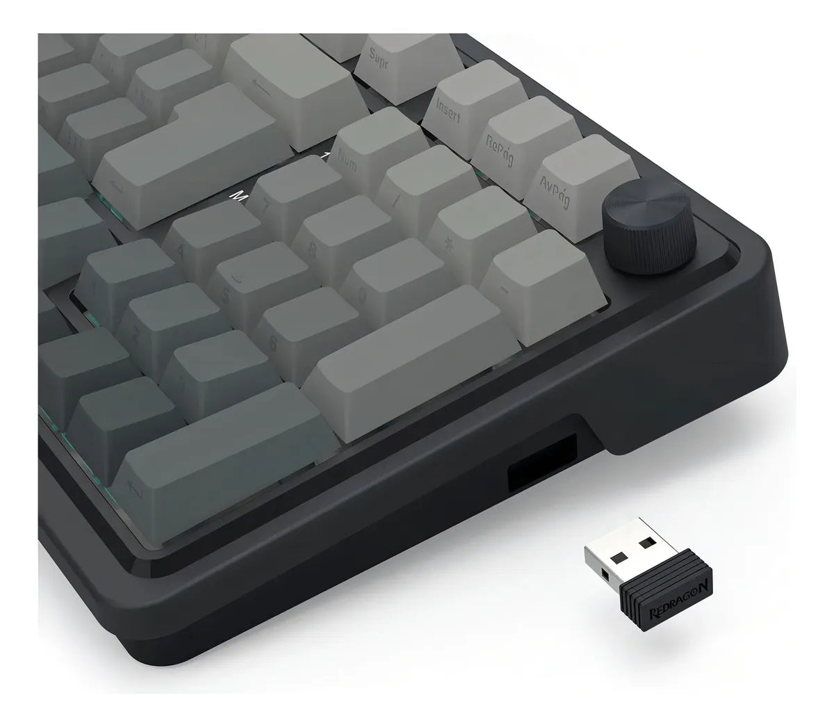 TECLADO REDRAGON EISA MAX K686SP-RGB-MAX GRIS