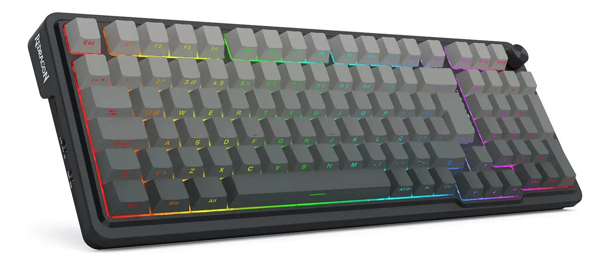 TECLADO REDRAGON EISA MAX K686SP-RGB-MAX GRIS