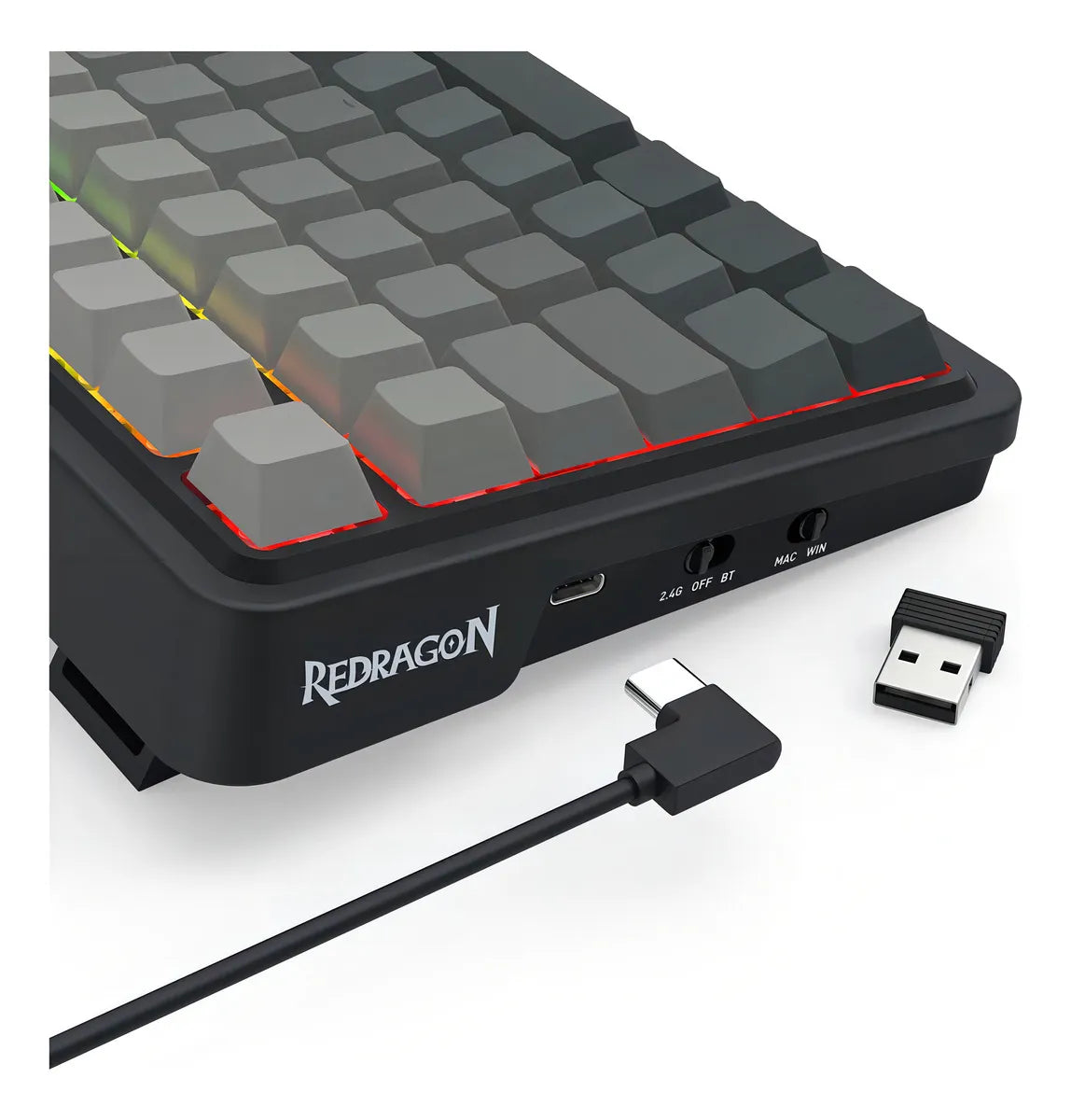 TECLADO REDRAGON EISA MAX K686SP-RGB-MAX GRIS