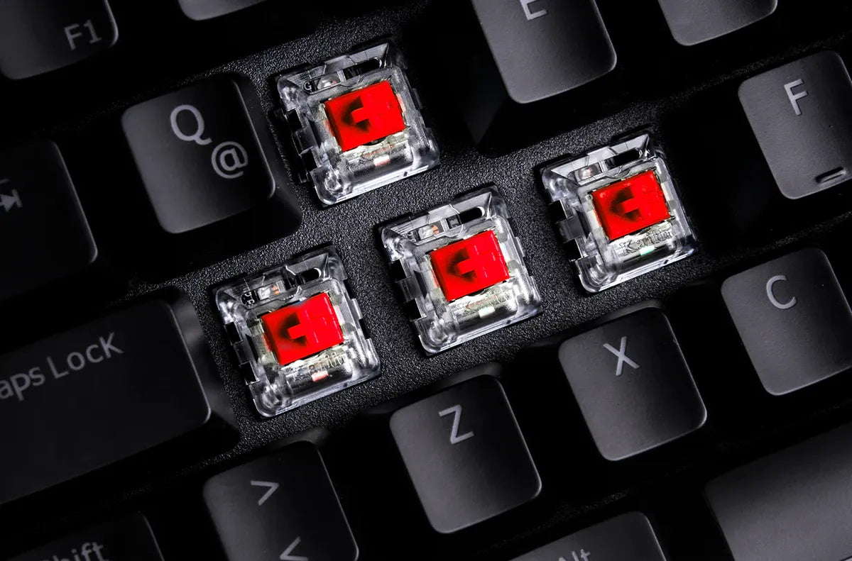 TECLADO VSG GAMER MECANICO MINTAKA SWITCH ROJO RGB NEGRO