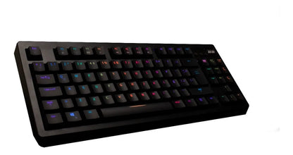 TECLADO GAMER VSG QUASAR MECÁNICO | SWITCH ROJO / AZUL | RGB | COLOR NEGRO