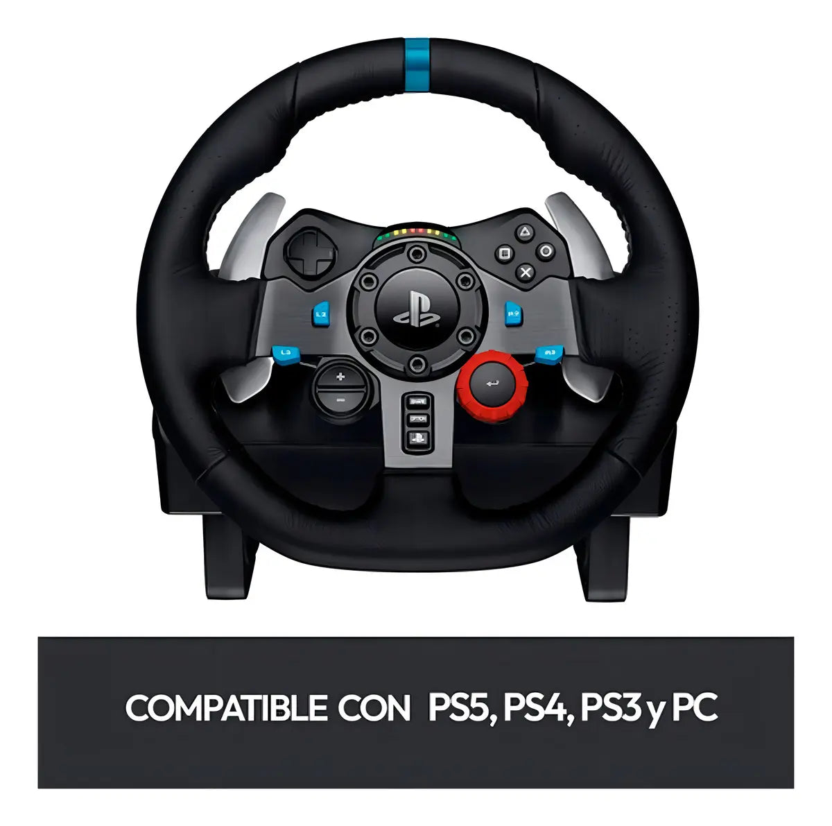 Volante de Carreras Logitech G29 Driving Force Feedback para PS5, PS4, PS3 y PC