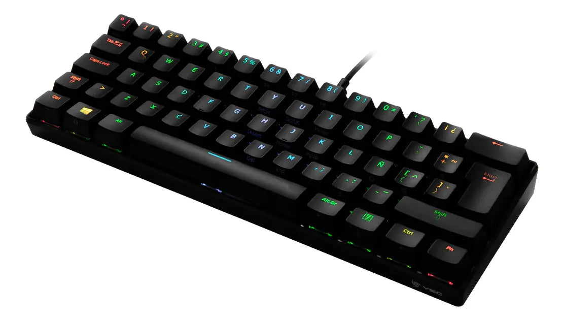 TECLADO VSG GAMER MECANICO MINTAKA SWITCH ROJO RGB NEGRO