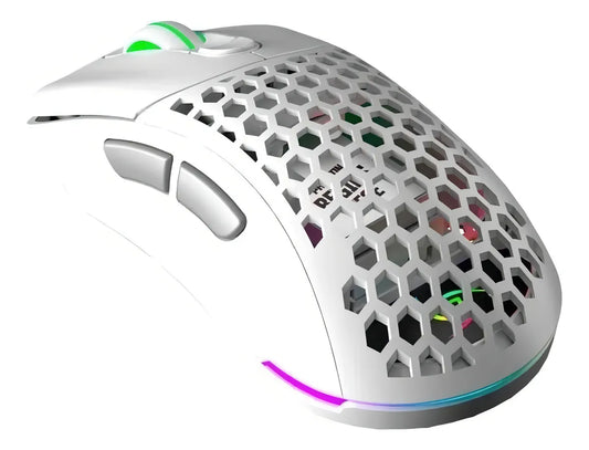 Mouse Inalámbrico VSG Aquila Fly Blanco Mate | 16,000 DPI | RGB | Ultraligero | Gaming & Oficina