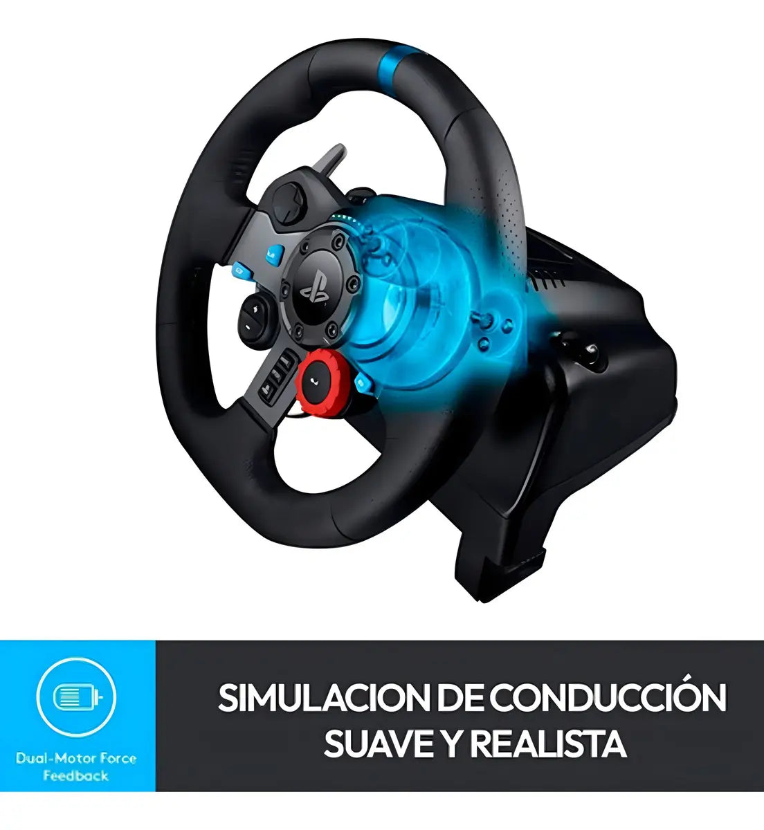 Volante de Carreras Logitech G29 Driving Force Feedback para PS5, PS4, PS3 y PC