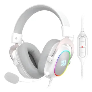 DIADEMA GAMER INALÁMBRICA 7.1 REDRAGON H510W ZEUS PRO RGB WHITE
