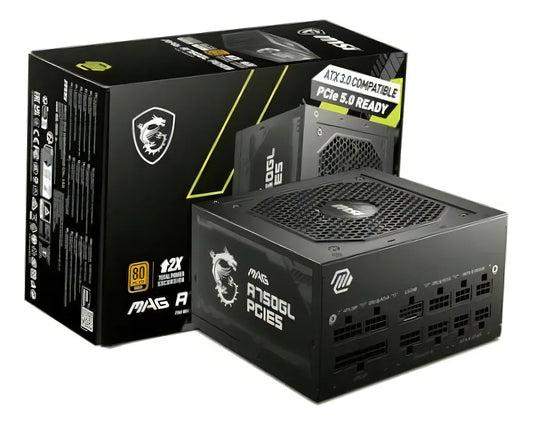 FUENTE MSI MAG A750GL PCIE5 / 750W / 80+ GOLD / FULL MODULAR