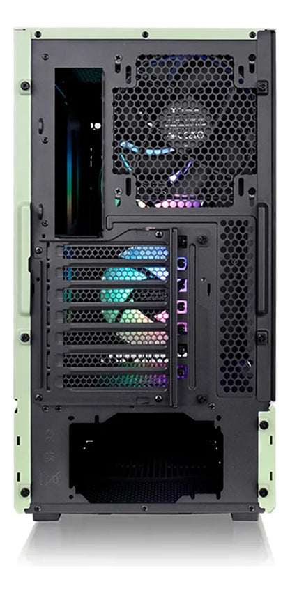 CHASIS THERMALTAKE CERES 300 TG ARGB GREEN / 2FANS ARGB  + 1FANS GREEN