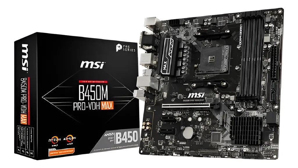 Placa Base MSI B450M PRO-VH MAX / 4 Slots RAM / Socket AM4