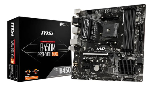 Placa Base MSI B450M PRO-VH MAX / 4 Slots RAM / Socket AM4