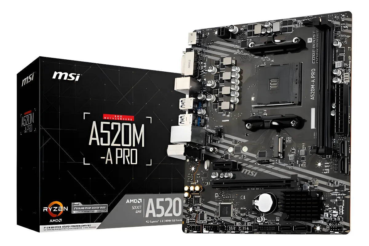 Placa Base MSI A520M-A PRO / AM4 / 2 Slot