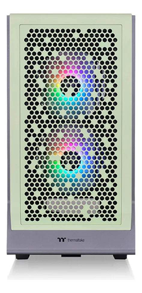 CHASIS THERMALTAKE CERES 300 TG ARGB GREEN / 2FANS ARGB  + 1FANS GREEN
