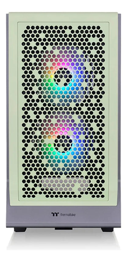 CHASIS THERMALTAKE CERES 300 TG ARGB GREEN / 2FANS ARGB  + 1FANS GREEN