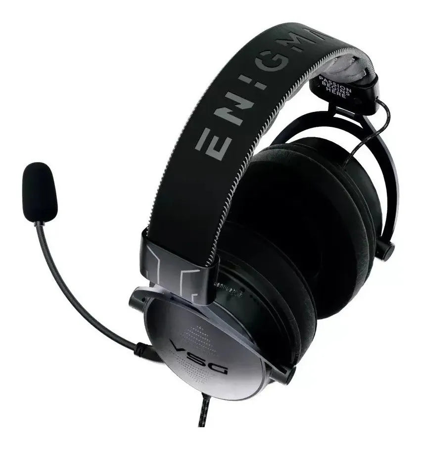 Diadema Gamer VSG Enigma 3.5 Black | Sonido Envolvente | Micrófono Flexible | Compatible con PC, Consolas y Móvil