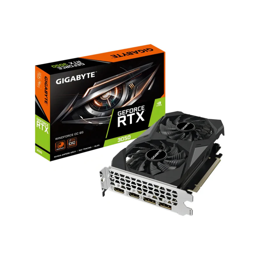 TARJETA GRAFICA GIGABYTE GEFORCE RTX 3050 6GB 2 FANS