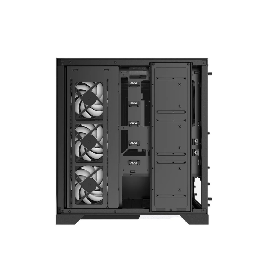 CHASIS GAMER XPG INVADER X NEGRO + 5 VENTILADORES