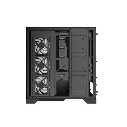 CHASIS GAMER XPG INVADER X NEGRO + 5 VENTILADORES