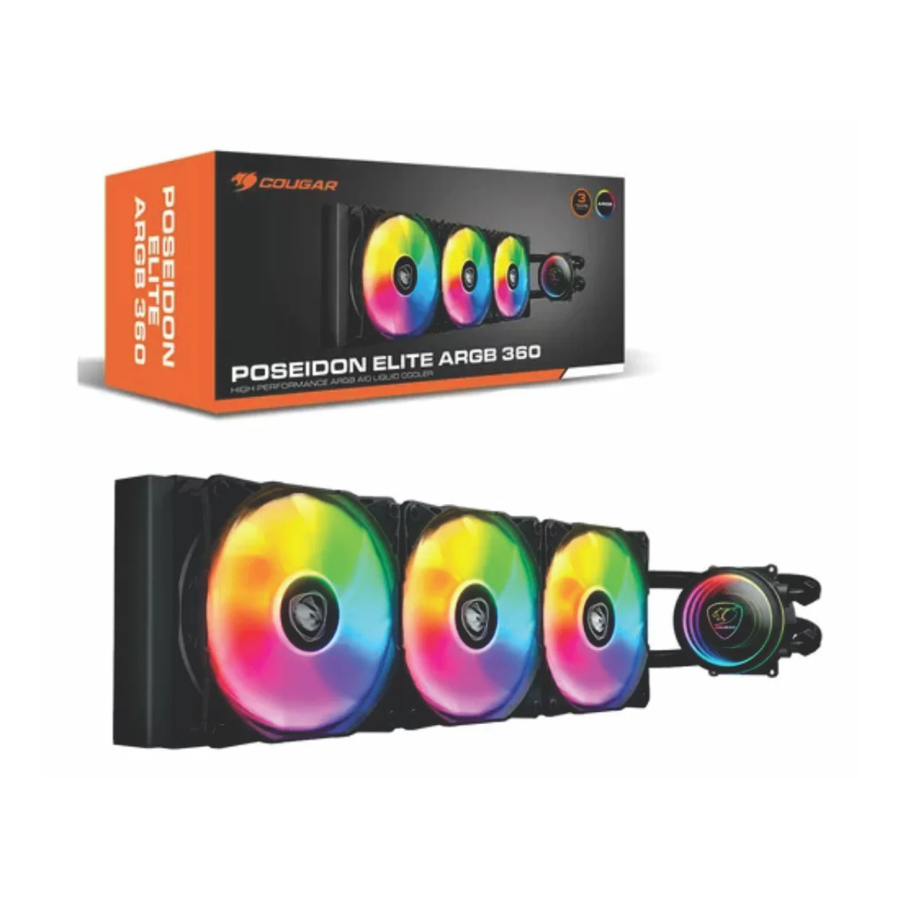 REFRIGERACION LIQUIDA COUGAR POSEIDON ELITE ARGB 360ML  BLACK