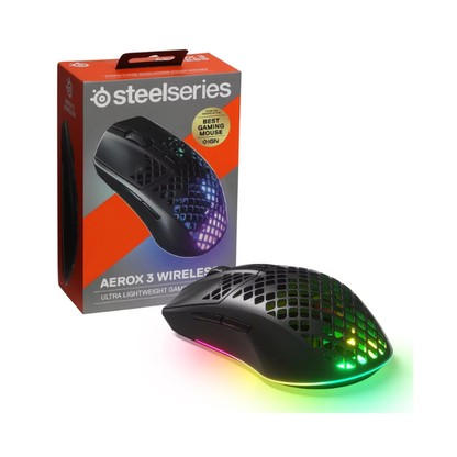 MOUSE STEELSERIES AEROX 3 ULTRA  LIGHTWEIGHT GAMING  USB TIPO C ÓPTICO 8500 DPI WHITE