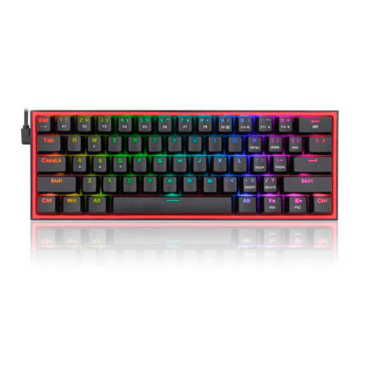 TECLADO MECANICO REDRAGON K616- RGB FIZZ PRO 60%/SWITCH RED/BLACK