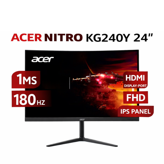 MONITOR ACER NITRO KG240Y 24" / 1MMS -180HZ / HDMI DISPLAY-PORT-FHD / IPS PANEL