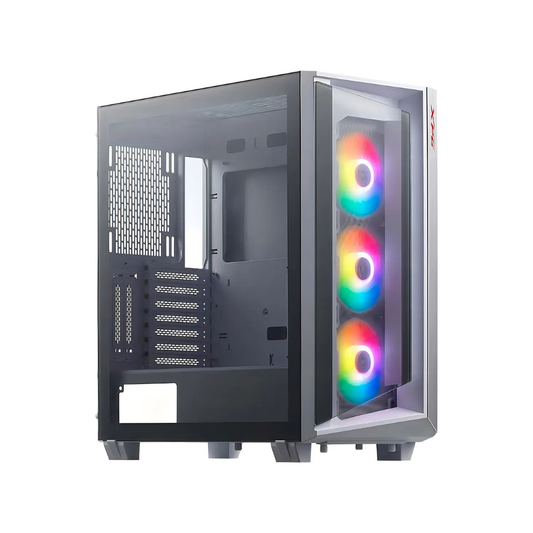 CHASIS GAMER XPG CRUISER BLANCO 3 FANS RGB / VIDRIO