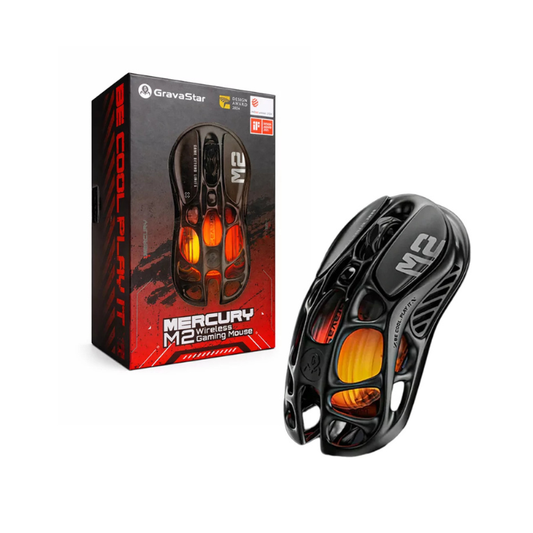 MOUSE GRAVASTAR MERCURY M2 WIRELESS STEALTH BLACK 26000DPI