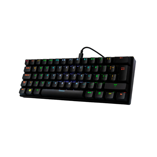 TECLADO VSG GAMER 60% MECANICO MINTAKA SWITCH AZUL RGB NEGRO