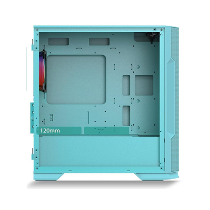 CHASIS GAMER VETROO M03 AZUL AGUAMARINA - 4 FANS