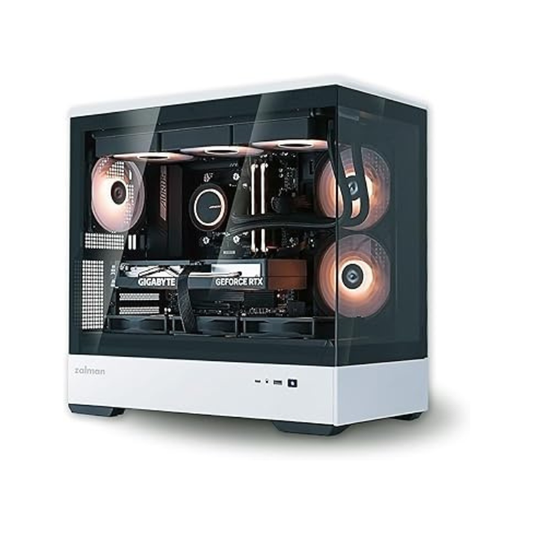 CHASIS ZALMAN  P30 /MICRO  ATX  /  -  3 FANS RGB   140MM / BLACK /  VIDRIO TEMPLADO