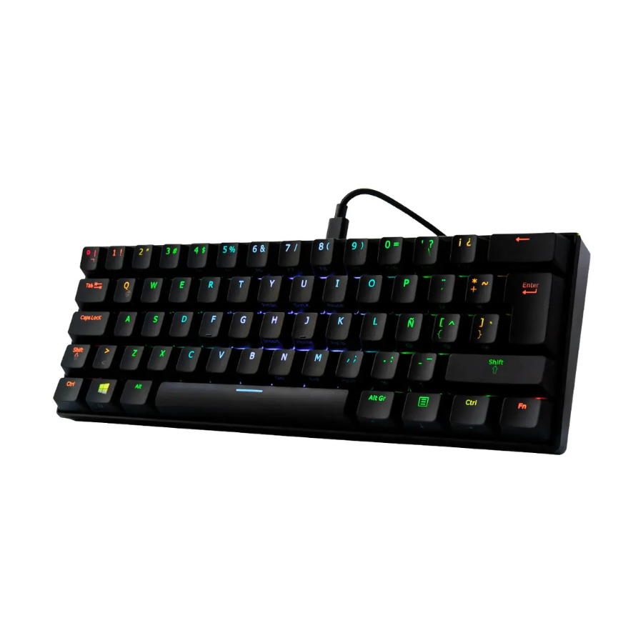 TECLADO VSG GAMER MECANICO MINTAKA SWITCH ROJO RGB NEGRO