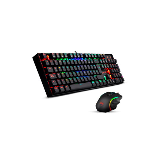 COMBO REDRAGON GAMING ESSENTIAL MECANICO 75% TECLADO + MOUSE SWITCH AZUL
