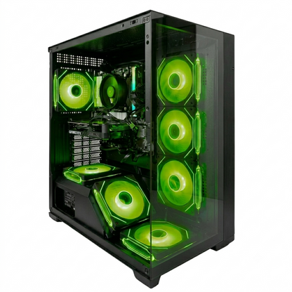 CHASIS  POWER 7 FANS RGB  W97 / BLACK